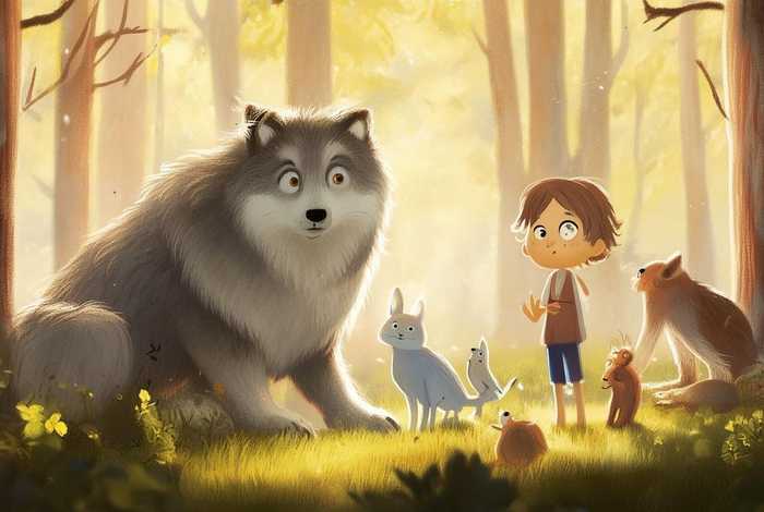 儿童绘本故事狼和人;狼和人的故事(100) 儿童绘本故事狼和人;狼和人的故事(100)