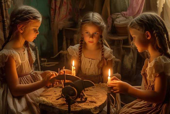 儿童故事三个纺纱女改编 睡前故事三个纺纱女