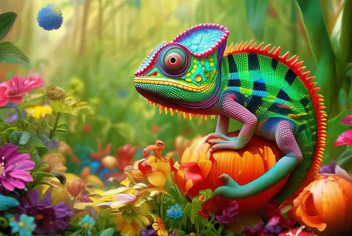 儿童故事变色龙的故事；变色龙的趣味故事