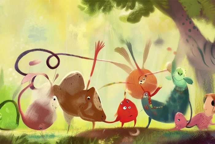 儿童故事借尾巴视频、幼儿故事借尾巴