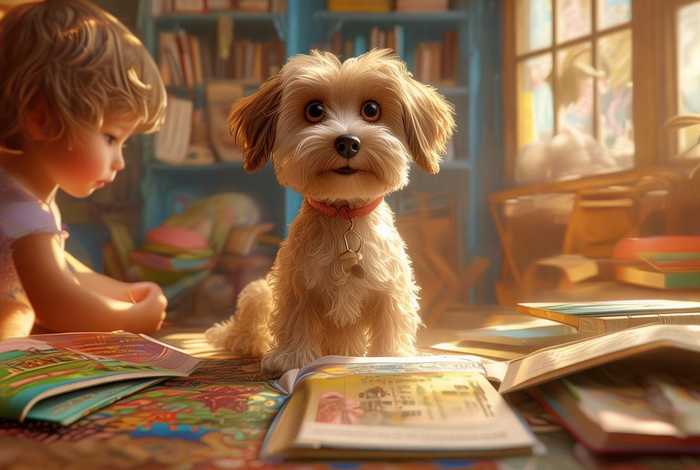 儿童故事总是会说话的小狗，会说话的狗的故事