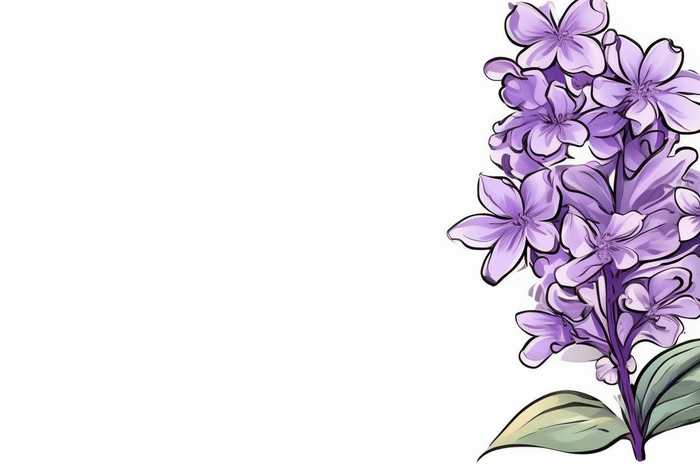 丁香儿童画 - 丁香花儿童画简笔画