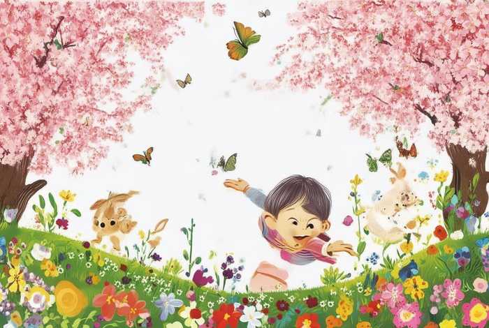 儿童古诗画配图作品 - 古诗配图儿童画3到4岁