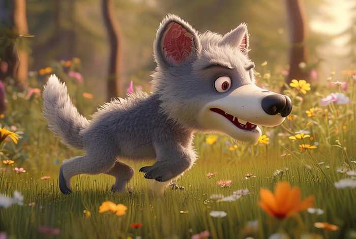 儿童故事傻乎乎的大灰狼，傻乎乎的大野狼幼儿故事听