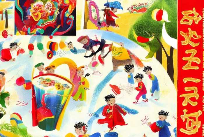 儿童年俗画简笔画彩色（儿童年俗画简笔画彩色大全）