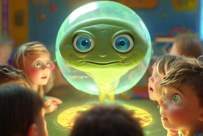 儿童故事外星人的故事 - 关于外星人的幼儿故事