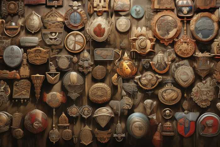 儿童历史徽章 - 历史的徽章