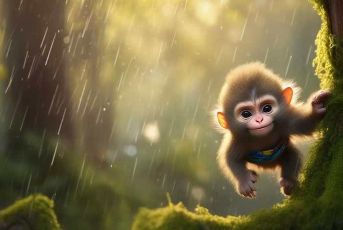 儿童睡前故事小猴躲雨（幼儿故事讲演小猴躲雨）