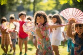 儿童小扇子、儿童小扇子舞