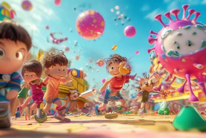 儿童故事病毒大作战 - 病毒大作战游戏儿童 儿童故事病毒大作战 - 病毒大作战游戏儿童