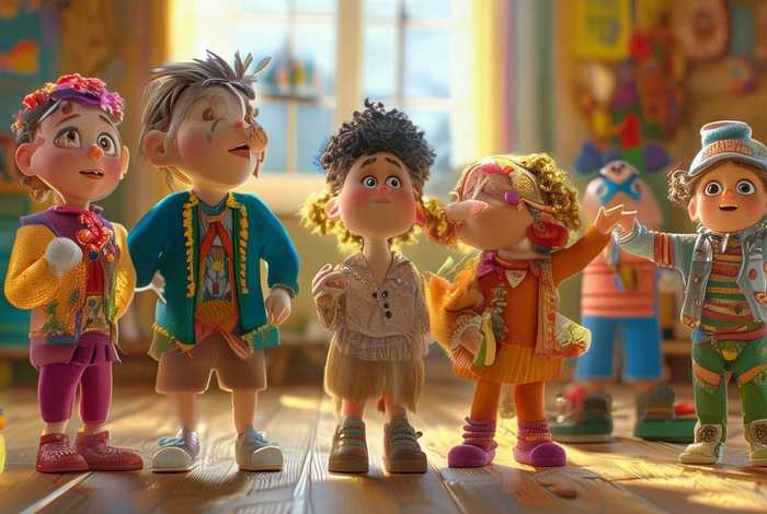 儿童故事表演5人剧本、五个人扮演的幼儿故事剧本