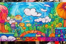 儿童创意绘画1 - 儿童创意绘画10岁