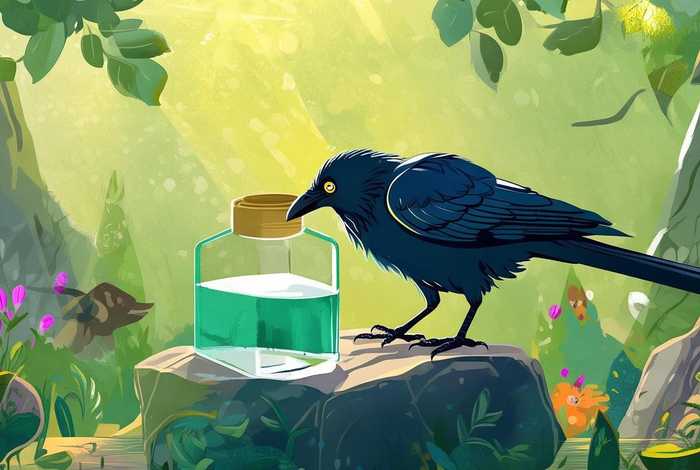 儿童故事大全乌鸦喝水绘本（幼儿故事乌鸦喝水视频播放）