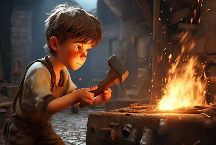 儿童小铁匠的故事 - 铁匠故事2 儿童小铁匠的故事 - 铁匠故事2