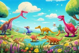 儿童恐龙绘画作品 - 儿童恐龙绘画作品说明