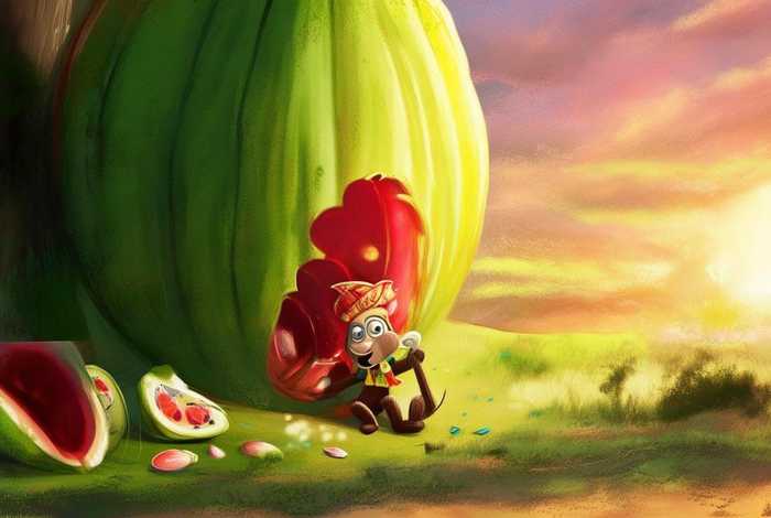 儿童睡前故事猴子吃西瓜;睡前小故事猴子吃西瓜 儿童睡前故事猴子吃西瓜;睡前小故事猴子吃西瓜