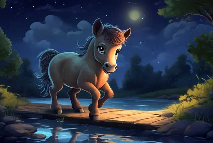 儿童睡前故事小马过河故事，睡前故事,小马过河