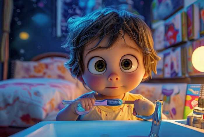 儿童睡前刷牙绘本故事、睡前故事幼儿故事大全刷牙