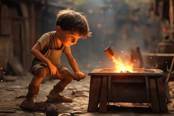 儿童小铁匠的故事 - 铁匠故事2 儿童小铁匠的故事 - 铁匠故事2