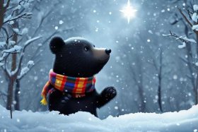 不肯冬眠的小熊故事 - 不肯冬眠的小黑熊故事寓意