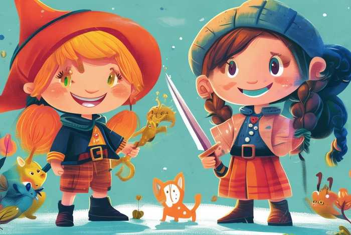 儿童故事两个主角；有两个角色的幼儿故事