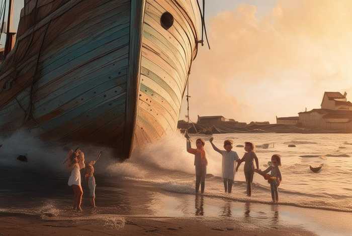 从前的船幼儿故事拓展，从前的船看图写故事