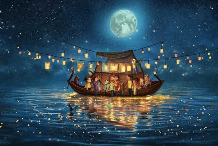 儿童故事月亮船视频 幼儿月亮船的故事视频