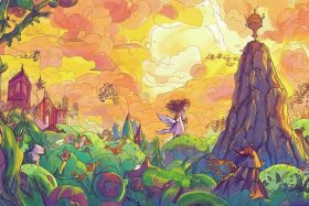 儿童古代神话，古代神话儿童画