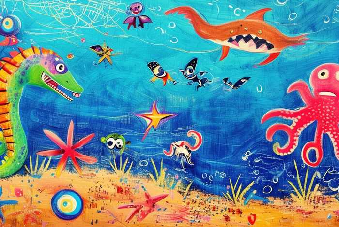 儿童画画游戏、儿童画画游戏-海洋动物 儿童画画游戏、儿童画画游戏-海洋动物