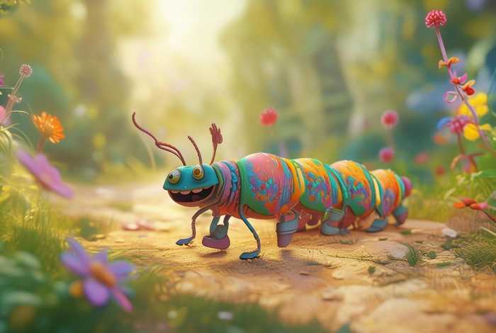 1-3岁少儿蜈蚣故事 - 幼儿故事小蜈蚣穿鞋