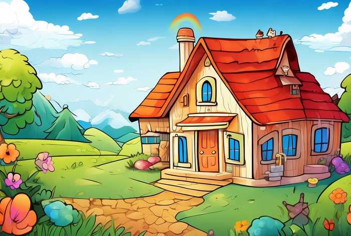 儿童简画我的家；儿童简画我的家乡怎么画