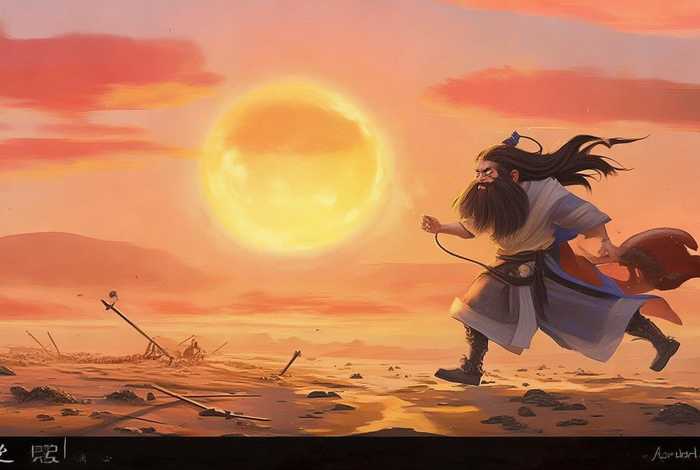 儿童睡前故事书夸父追日（老故事绘本-夸父追日书籍）