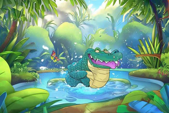 儿童故事大全大鳄鱼的故事 大鳄鱼的故事幼儿故事