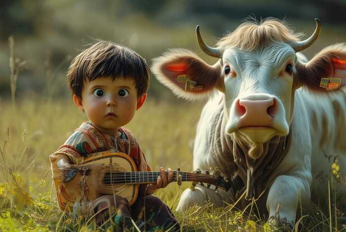 儿童简短成语故事100字 对牛弹琴的成语故事简短100字