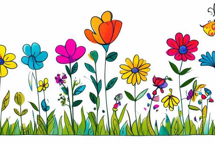 儿童花朵简笔画大全；儿童花朵简笔画大全可爱