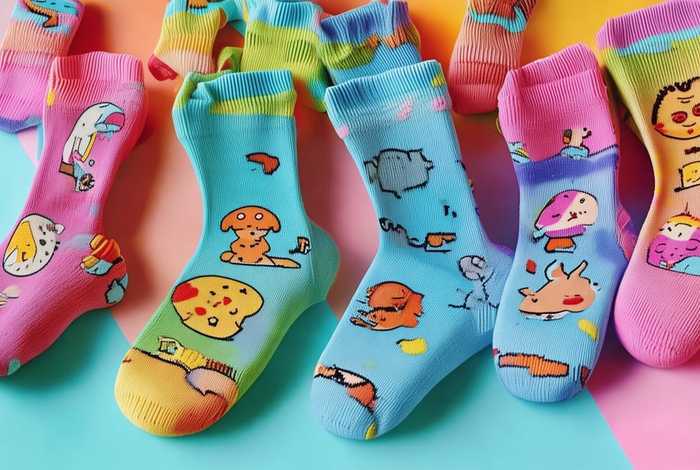儿童袜子图片可爱卡通（儿童袜子图片可爱卡通图）
