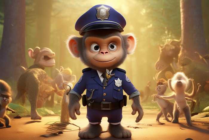 儿童故事猴子警，少儿故事猴子警长