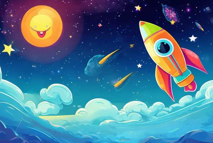 儿童航天画简单又漂亮（儿童航天画简单又漂亮图片）