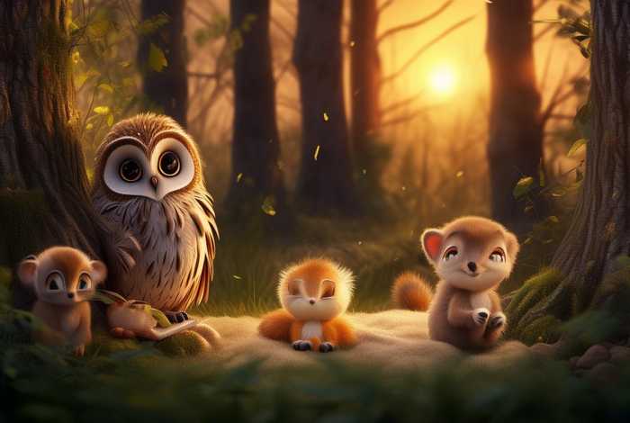 儿童睡前森林动物故事；森林小动物睡前故事