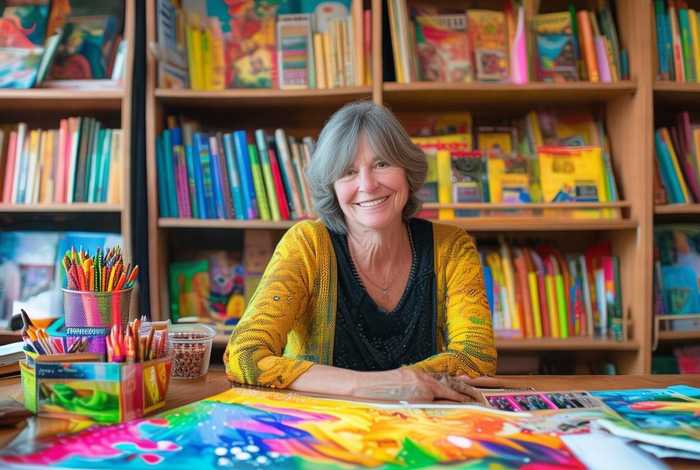 儿童小说作者 - 儿童小说作者,内心喜欢亮丽的色彩