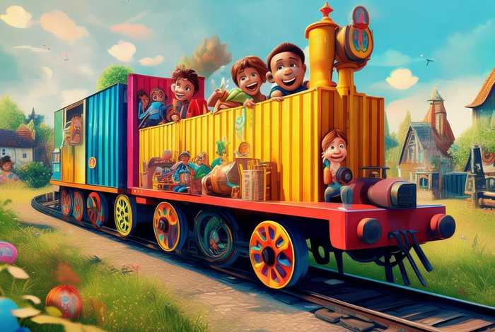 儿童故事火车集装箱 - 集装箱车的故事