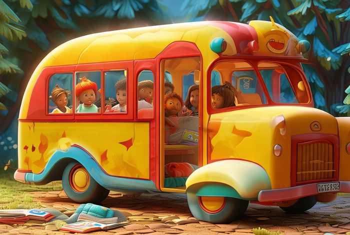 儿童大巴车故事视频、大巴车的故事 幼儿睡前