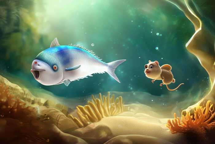 儿童故事梭子鱼和老鼠，梭子鱼捉老鼠故事