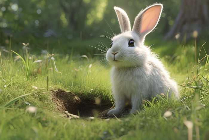 儿童故事兔子不吃窝边草 - 幼儿故事兔子不吃窝边草