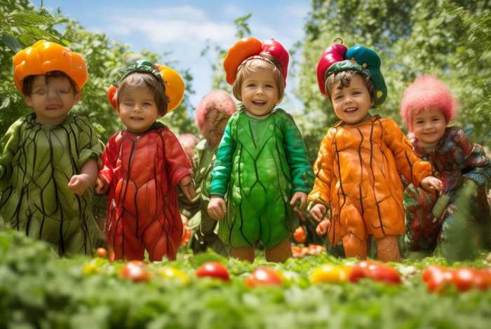 儿童蔬菜服装（儿童蔬菜服装图片）