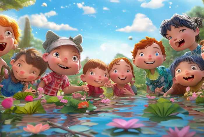 儿童关于荷花的故事；关于荷花的故事幼儿园