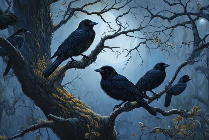儿童睡前故事七只乌鸦 - 幼儿睡前故事七只乌鸦
