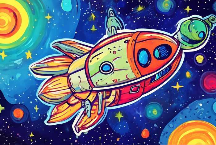 儿童航天画（儿童航天画简笔画）