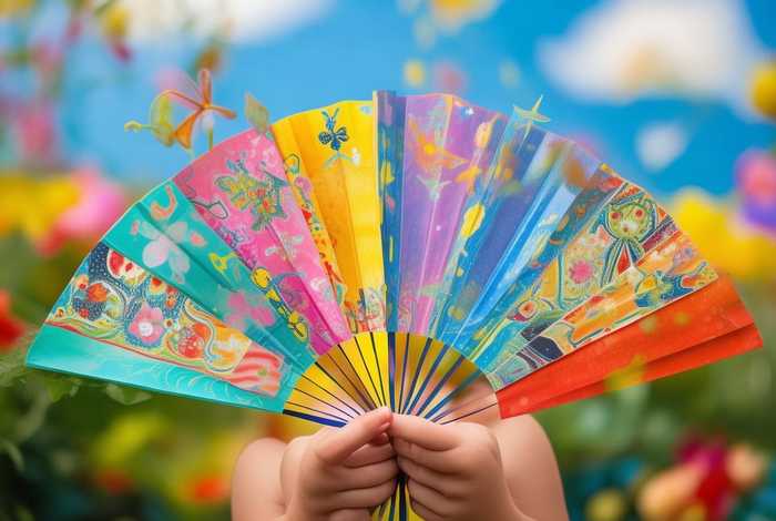 儿童扇子 儿童扇子手工