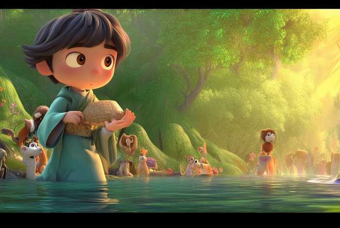 儿童故事海力布 海力布的故事动画片 儿童故事海力布 海力布的故事动画片